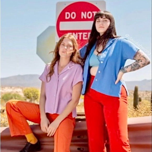 BIG BUD PRESS Pantry Honeycomb Button Up Shirt in Cornflower Blue - Picture 3 of 9